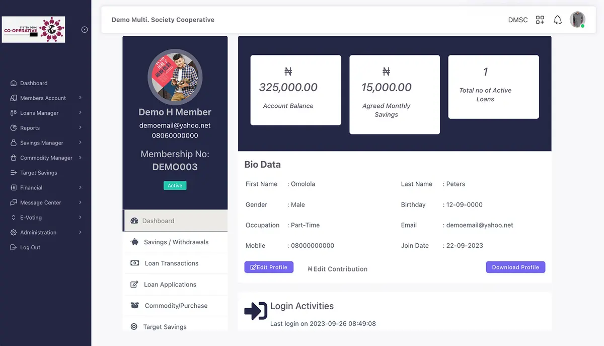CoopSolve member page